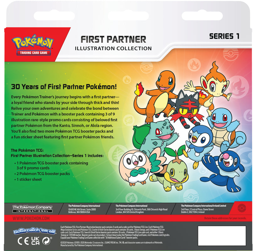 Pokemon First Partner Booster Illustration Collections - Series 1 English